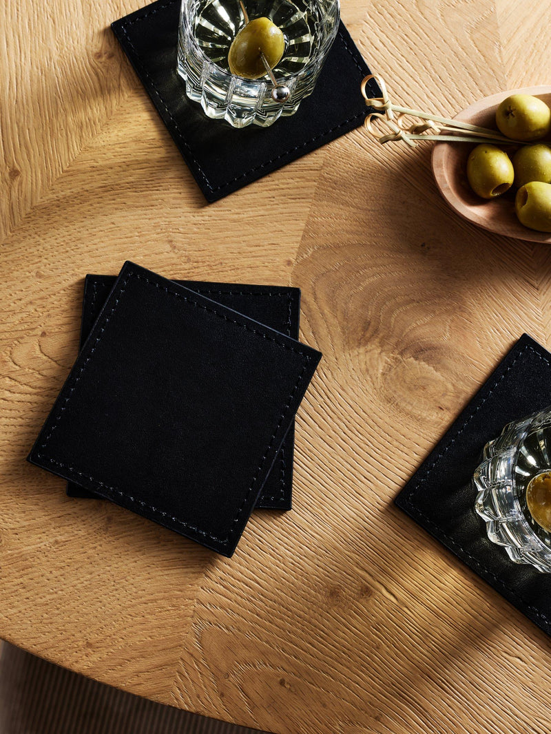 John Lewis bonded leather coasters set of 4 - British product