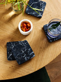 John Lewis black Marquina marble coasters set of 4 - British product