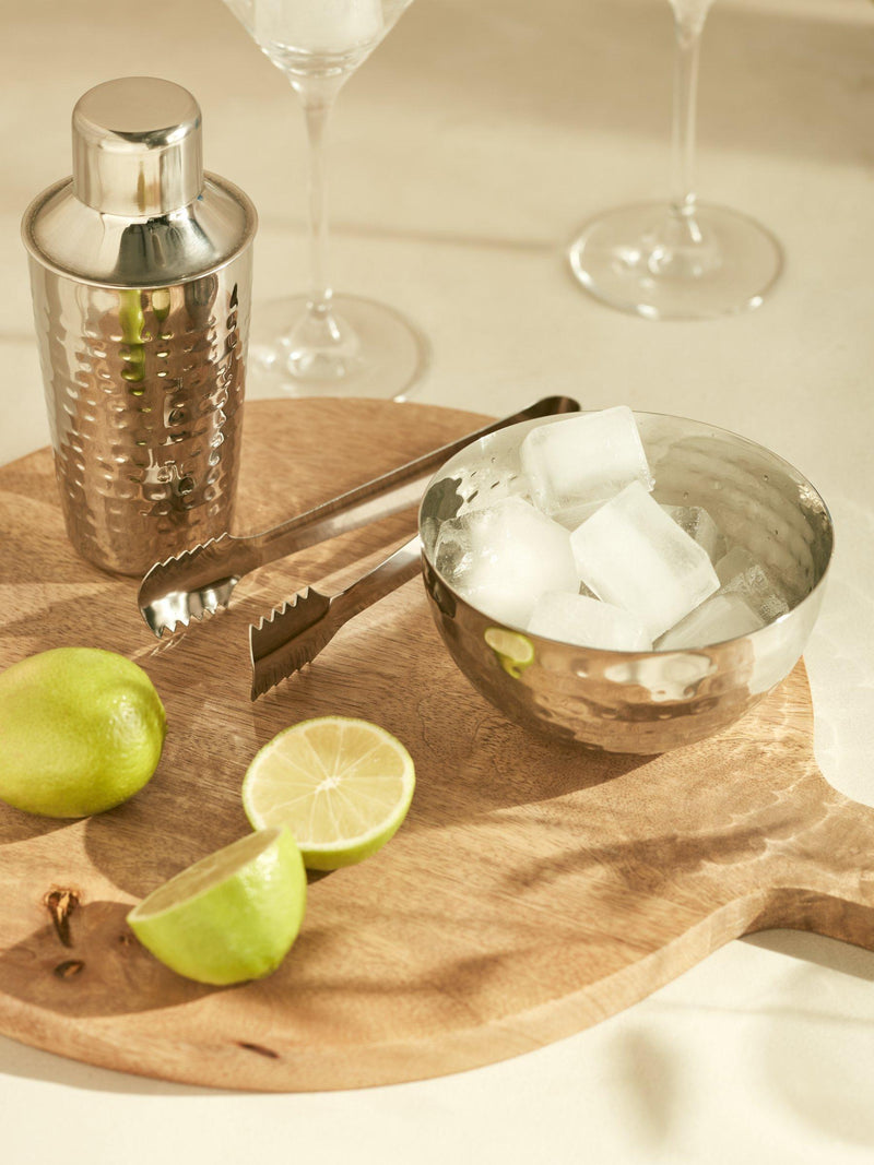 John Lewis Hammered Stainless Steel Serving Bowl 12cm Silver, UK version