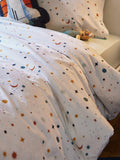 little home Space Star pure cotton duvet cover and pillowcase set, UK version