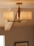 John Lewis Spindle ceiling light walnut stained ash (British brand)