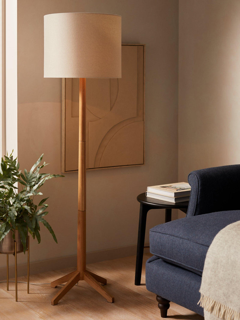 John Lewis Dara floor lamp in FSC certified oak (British brand)