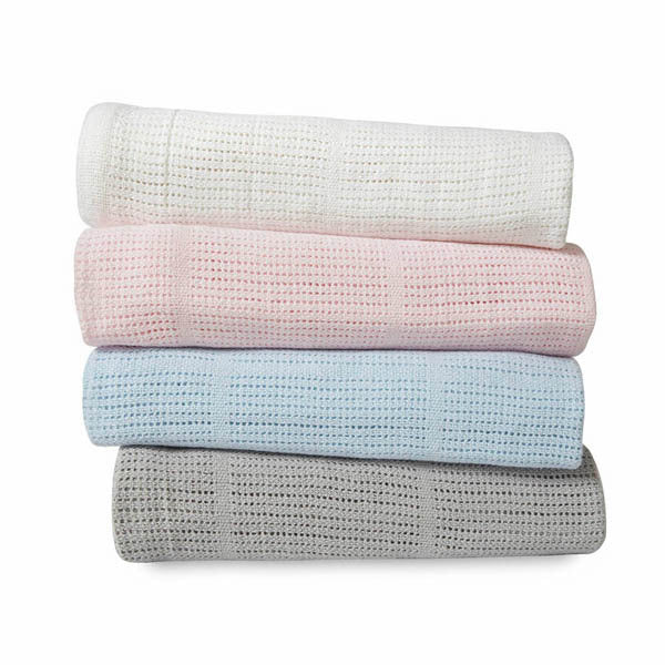 Clair De Lune Cotton Cellular Blanket Small Grey