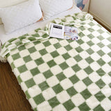 Livingandhome Cozy Soft Plaid Flannel Blanket Extra Large