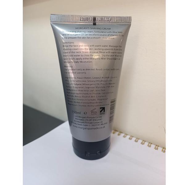 Morgan's Pomade Shaving Cream, Minimises Razor Burn 150ml