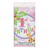 Unique Party Plastic Safari 1st Birthday Party Table Cover