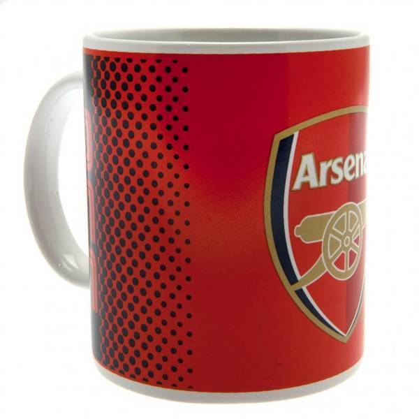 Arsenal FC Fade Design Ceramic Mug In Acetate Box (9 x 8cm)