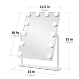 Livingandhome Adjustable Lighted Makeup Mirror