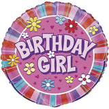 Superdrug Unique Party Birthday Girl Round Foil Balloon- Buy online at McGrocer