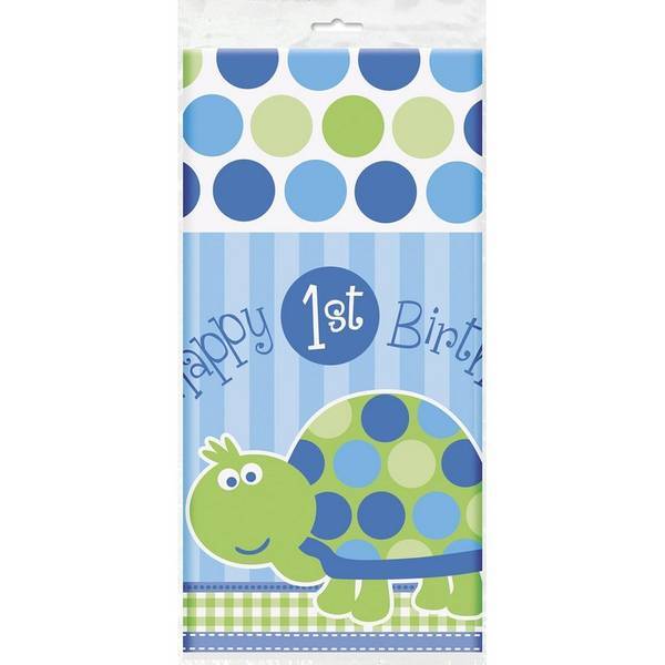 Unique Party Plastic Turtle 1st Birthday Party Table Cover