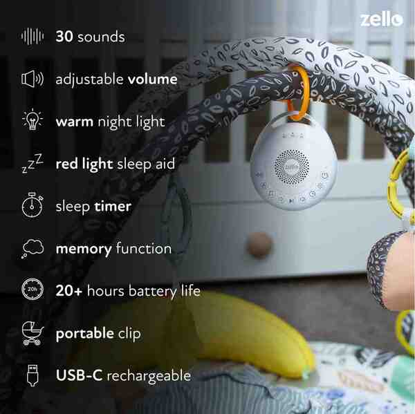 Zello Portable White Noise Machine Pro