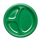 Amscan Plastic Divided Plate (Pack of 20)