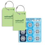 Superdrug Retreev Pack - 2 x tags and Stickers - Green Set- Buy online at McGrocer