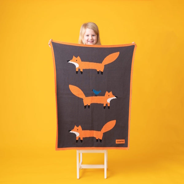 Ziggle Mister Fox Blanket Brown