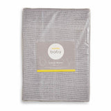 Superdrug Martex Baby Cotton Leno Weave Cellular Blanket Large Grey- Buy online at McGrocer