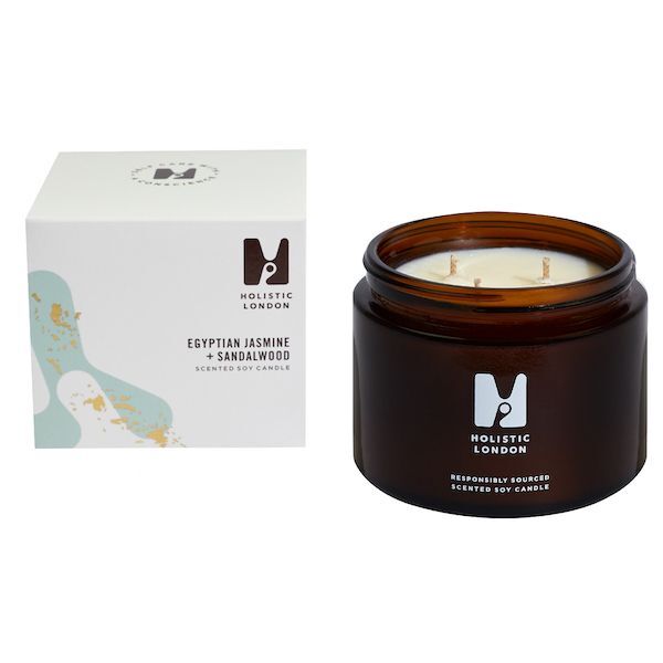 Holistic London Jasmine + Sandalwood Scented Candle 500ml