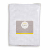 Superdrug Martex Baby Cotton Leno Weave Cellular Blanket Small White- Buy online at McGrocer