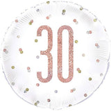 Superdrug Unique Party Round 30th Birthday Foil Balloon- Buy online at McGrocer