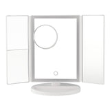 Superdrug Livingandhome Tri-Fold Vanity Mirror with LED Lights White- Buy online at McGrocer