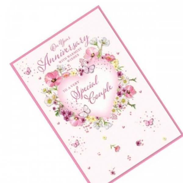 Simon Elvin On Our Anniversary Doves Card (Pack of 6)