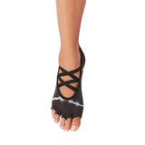 Women's Half Toe Socks with Grip Dots for Yoga and Pilates, Size M