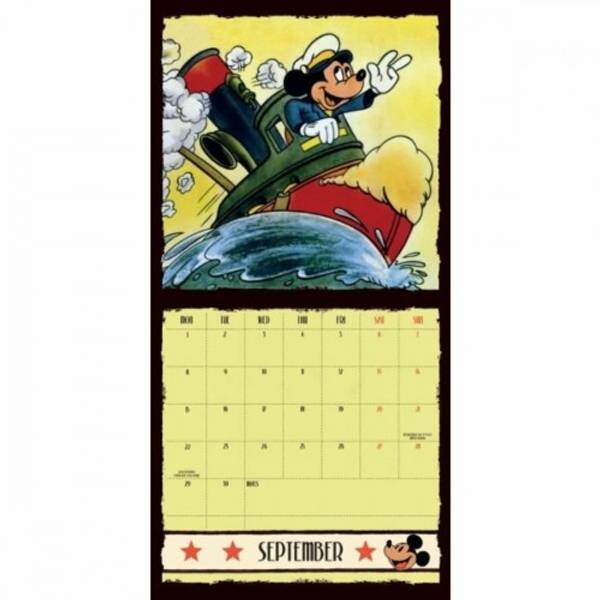 Disney Classic 2025 Square Mickey Mouse Wall Calendar