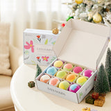 Livingandhome 12Pcs Three-Layered Bath Bombs Gift Set