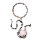 Superdrug Something Different Serpentine Snake Rose Quartz Keyring- Buy online at McGrocer