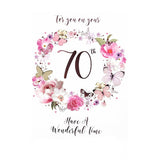 Superdrug Simon Elvin Have A Wonderful Time 70th Card (Pack of 6)- Buy online at McGrocer