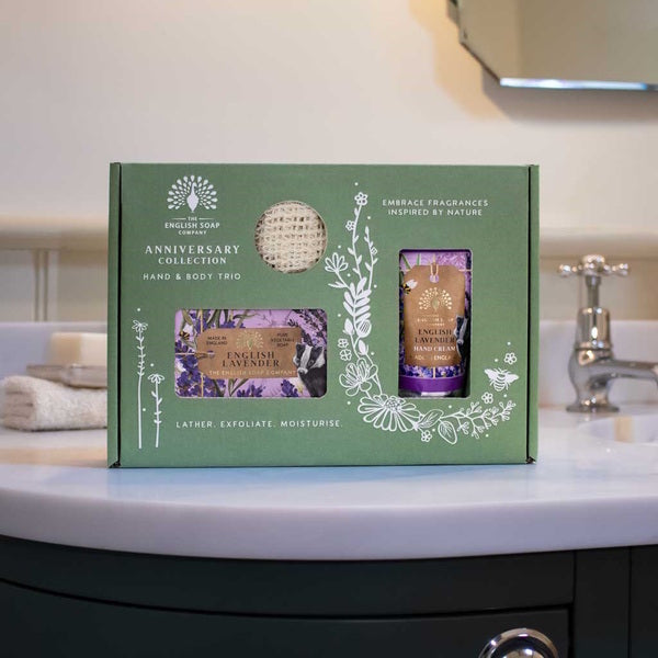 The English Soap Company Trio Hand & Body Gift Set English Lavender
