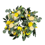 Superdrug Livingandhome Summer Faux Lemon Peony Wreath- Buy online at McGrocer