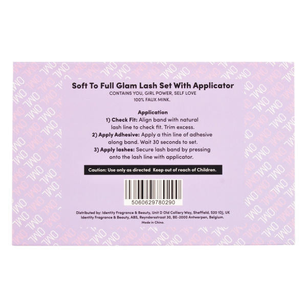 Oh My Lash Soft to Full Glam Black False Lashes Set