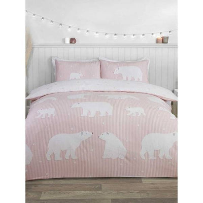 Superdrug Rapport Brushed Cotton Polar Bear Duvet Cover Set (Single)- Buy online at McGrocer