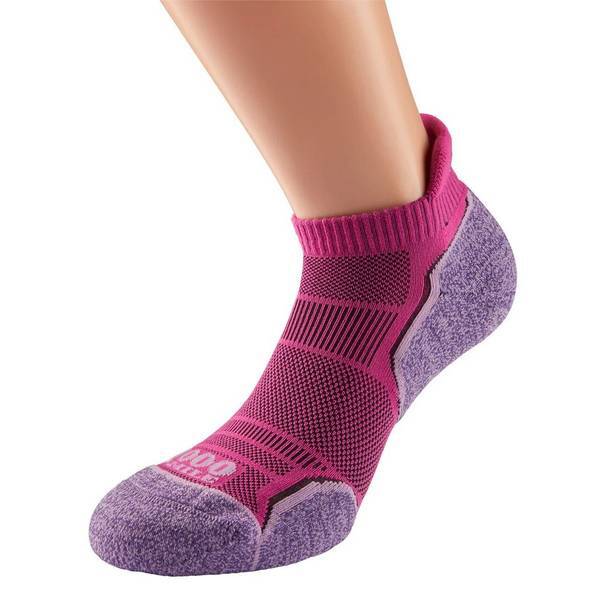 1000 Mile Womens Run Ankle Socks (Pack of 2) (3-5)