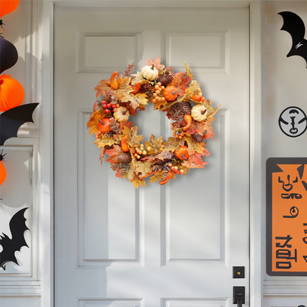 Livingandhome Wreath for Halloween Thanksgiving Decor