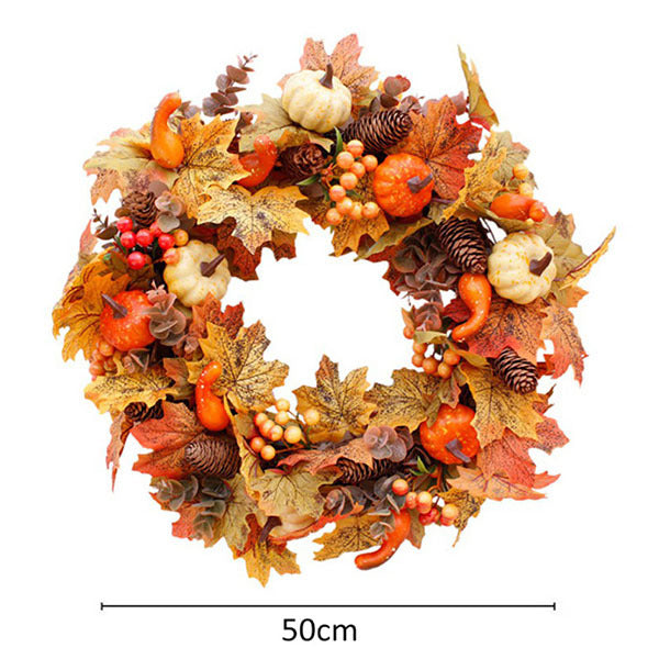 Livingandhome Wreath for Halloween Thanksgiving Decor