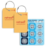 Superdrug Retreev Pack - 2 x tags & Stickers - Orange Set- Buy online at McGrocer