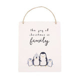 Superdrug Something Different Christmas Penguin Family Hanging Sign- Buy online at McGrocer