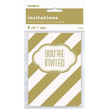 Unique Party Birthday Invitations (Pack of 8)