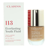 Superdrug Clarins Everlasting Youth Fluid Foundation 30ml - 113 Chestnut- Buy online at McGrocer