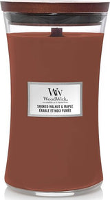 Superdrug Woodwick Large Hourglass Smoked Walnut & Maple Candle 610g- Buy online at McGrocer
