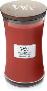 Superdrug Woodwick Large Hourglass Cinnamon Chai Candle 610g- Buy online at McGrocer