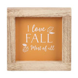 Superdrug Something Different Orange I Love Fall Wooden Framed Sign- Buy online at McGrocer