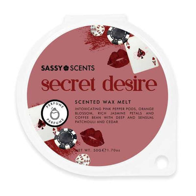 Superdrug Sassy Scents Secret Desire Wax Melt 50g- Buy online at McGrocer