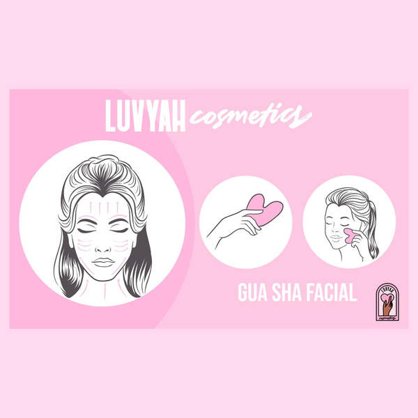 Luvyah Cosmetics Rose Quartz Gua Sha