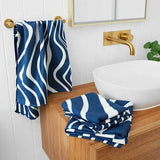 Dock & Bay XL Quick Dry Bath Towel - Tide Break Navy