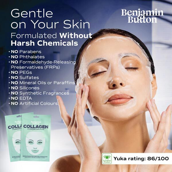 Anti-Ageing Collagen Face Mask (Pack of 1) - Rejuvenating Sheet Mask