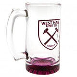 Superdrug West Ham United FC Crest Glass Beer Stein- Buy online at McGrocer