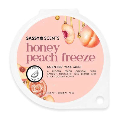 Superdrug Sassy Scents Honey Peach Freeze Wax Melt 50g- Buy online at McGrocer