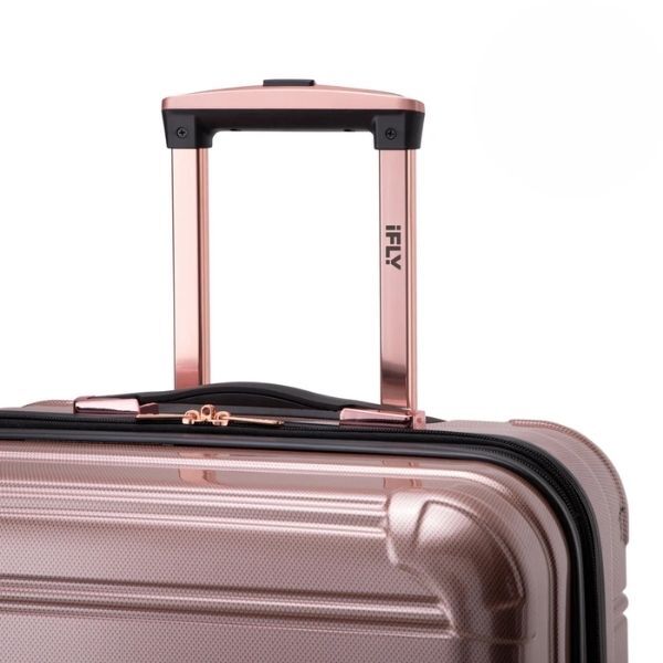 IFLY 3pcs Luggage Set Hardside Spinner Upright Rose Gold - Set